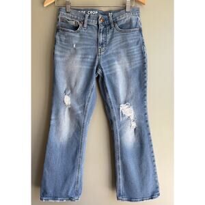 J Crew Women's Size 26 Billie Demi Boot Crop Leg Blue Wash Stretch Jeans